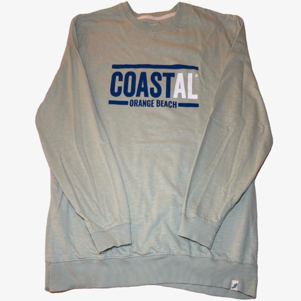 NWOT Coastal Orange Beach Sweatshirt